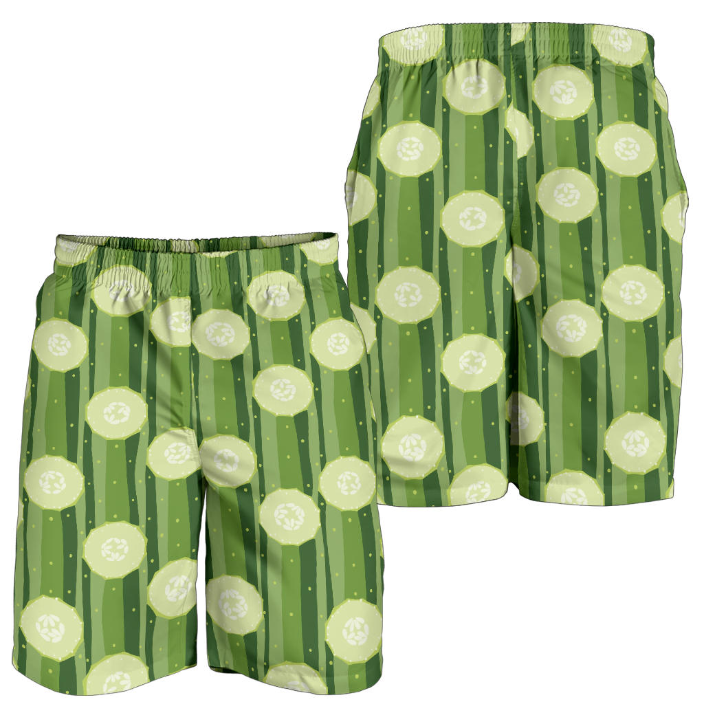 Cucumber Pattern Print Design CC03 Mens Shorts