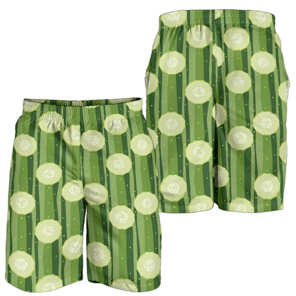 Cucumber Pattern Print Design CC03 Mens Shorts