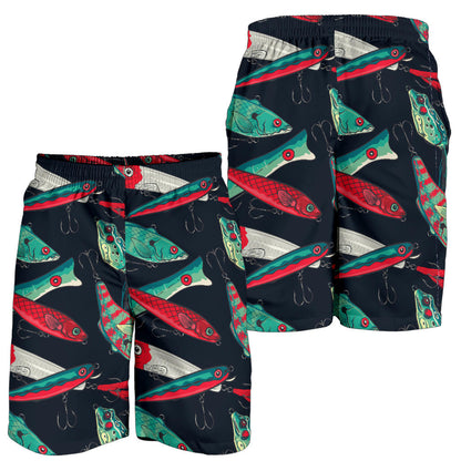 Fishing Bait Pattern Mens Shorts