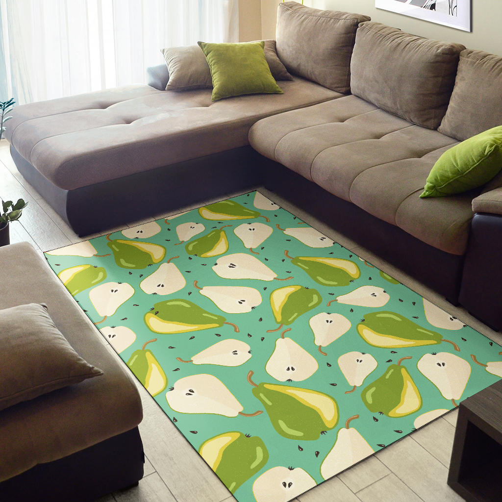Pear Pattern Print Design PE04 Area Rugs