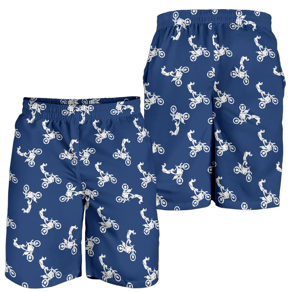 Motocross Pattern Print Design 01 Mens Shorts
