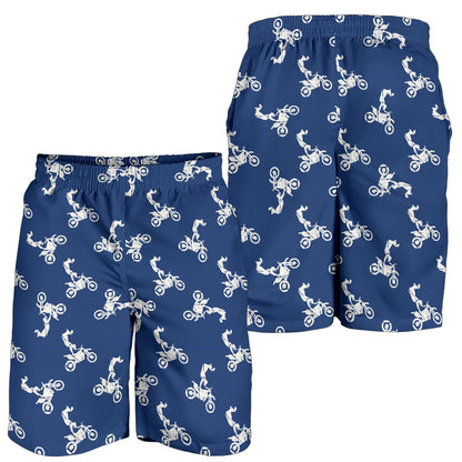 Motocross Pattern Print Design 01 Mens Shorts