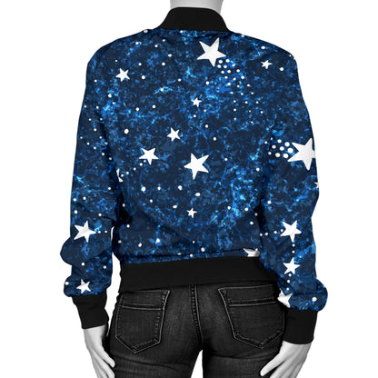 Cosmic Pattern Print Design 05 Women's Bomber Jacket