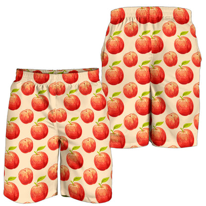 Peach Pattern Print Design A03 Mens Shorts