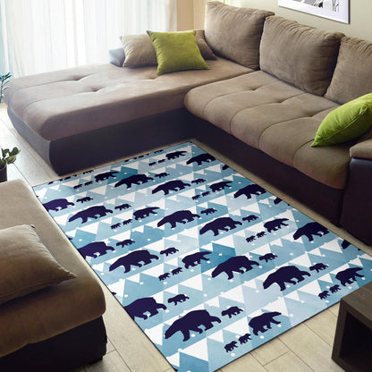 Bear Pattern Print Design BE01 Area Rugs