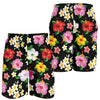 Hibiscus Pattern Print Design HB025 Mens Shorts