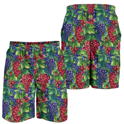 Grape Pattern Print Design GP02 Mens Shorts