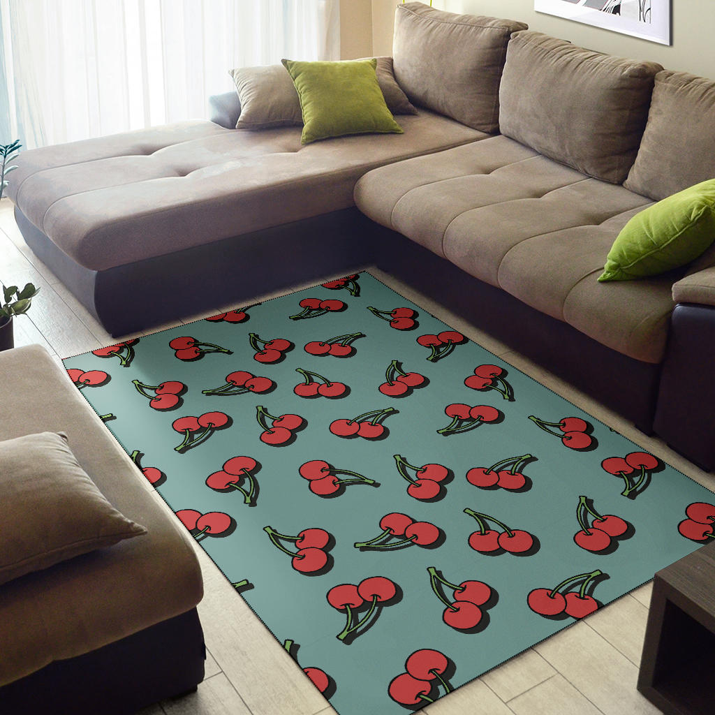 Cherry Pattern Print Design CH03 Area Rugs