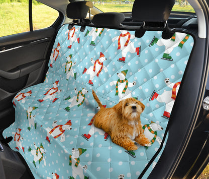 Polar Bear Pattern Print Design PB07 Rear Dog  Seat Cover