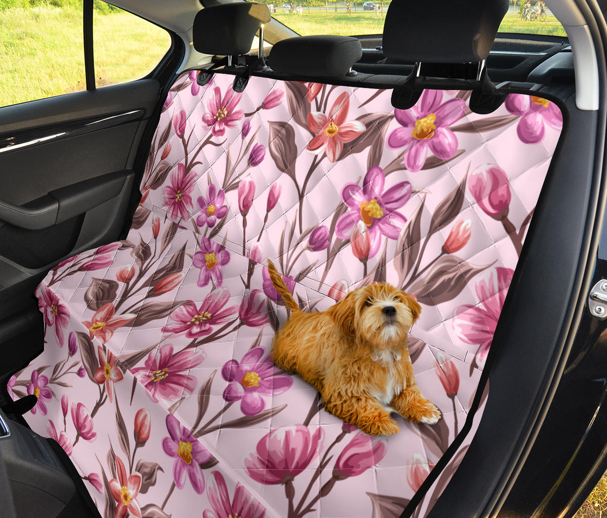 Summer Floral Pattern Print Design SF09 Rear Dog  Seat Cover