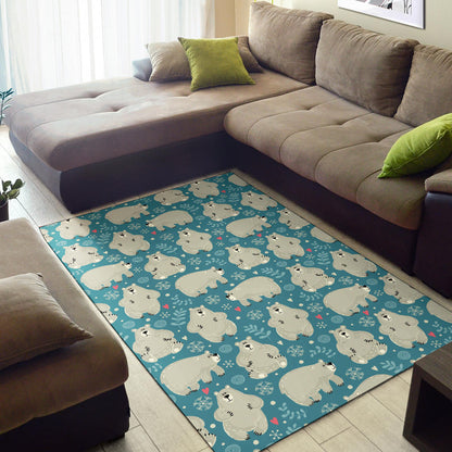 Bear Pattern Print Design BE04 Area Rugs