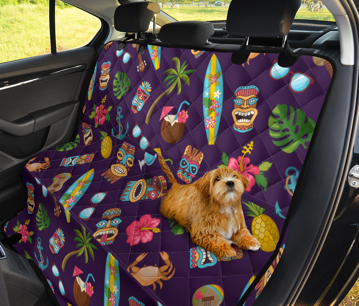 Hawaiian Themed Pattern Print Design H024 Rear Dog  Seat Cover