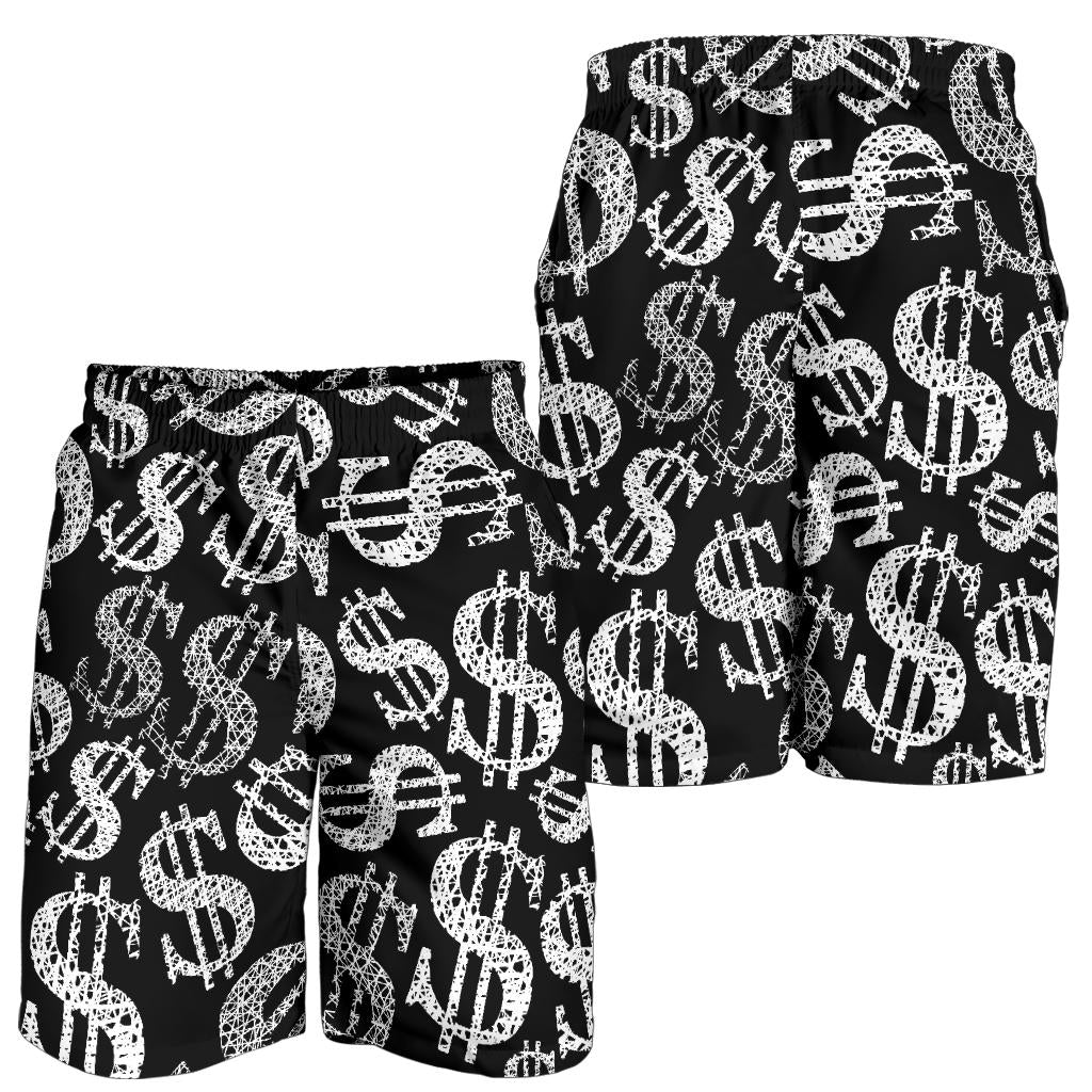 Money Pattern Print Design 02 Mens Shorts