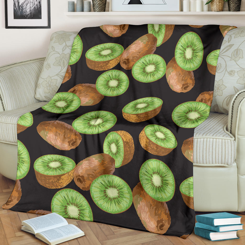 Kiwi Pattern Print Design KW03 Fleece Blanket