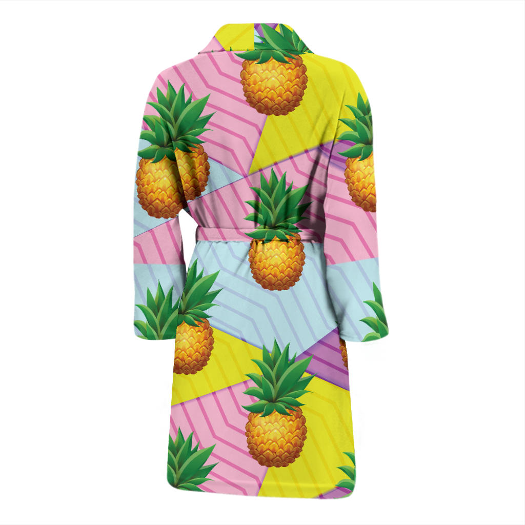 Pineapple Pattern Print Design PP05 Men Bathrobe