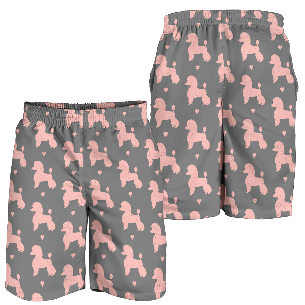 Poodle Pattern Print Design A02 Mens Shorts