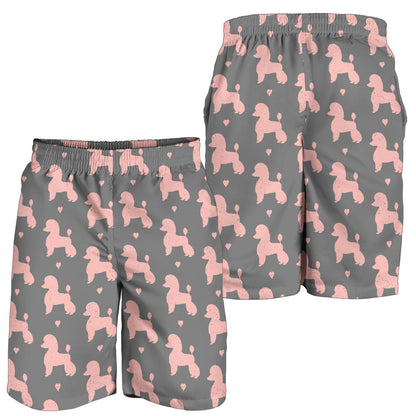 Poodle Pattern Print Design A02 Mens Shorts