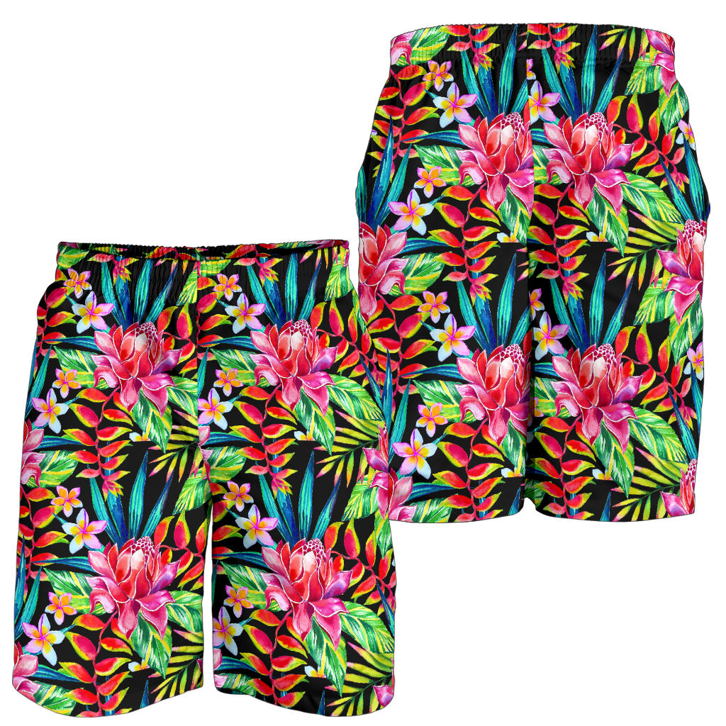 Heliconia Pattern Print Design HL02 Mens Shorts