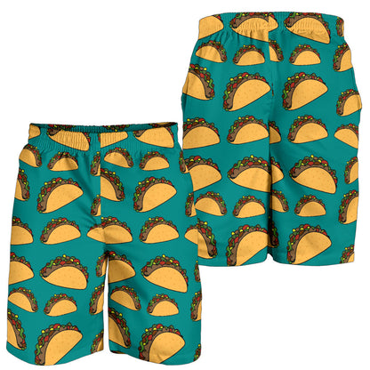 Taco Pattern Print Design TC07 Mens Shorts