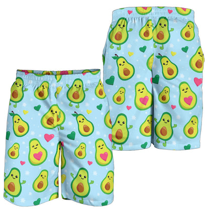 Avocado Pattern Print Design AC09 Mens Shorts