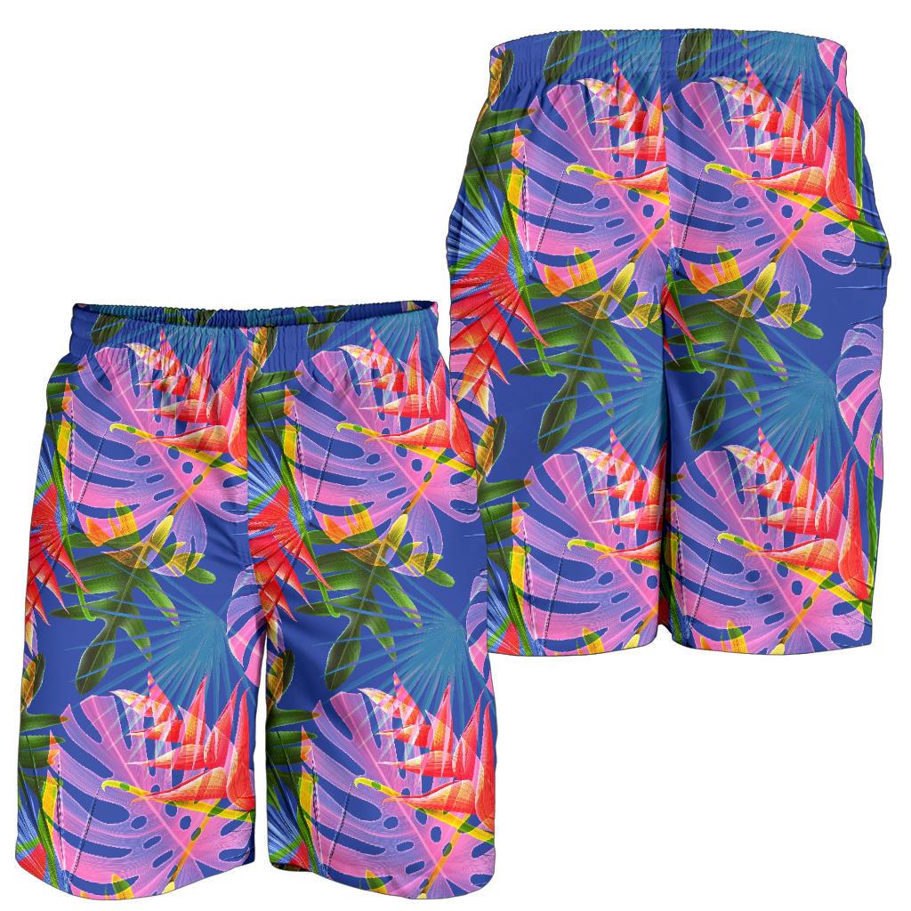 Tropical Flower Pattern Print Design TF025 Mens Shorts