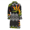 Bird Of Paradise Pattern Print Design BOP07 Men Bathrobe