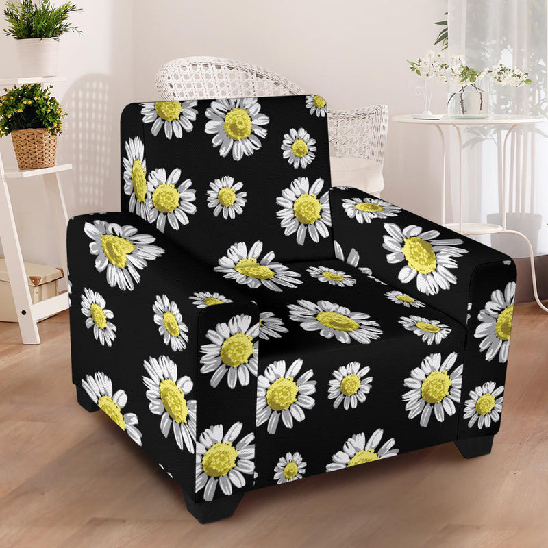 Daisy Pattern Print Design DS01 Armchair Slipcover