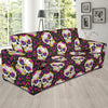 sugar skull Floral Pattern Sofa Slipcover