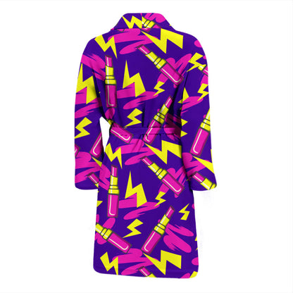 Lipstick Pattern Print Design LT04 Men Bathrobe
