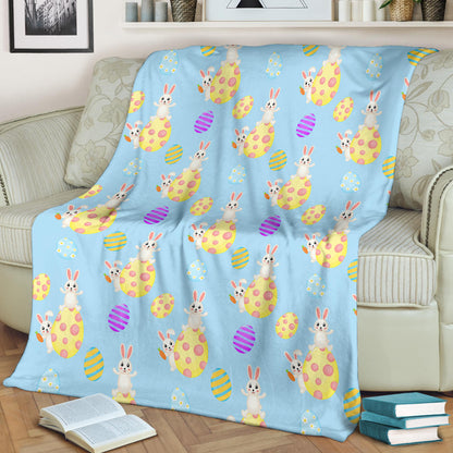 Easter Eggs Pattern Print Design RB015 Fleece Blanket