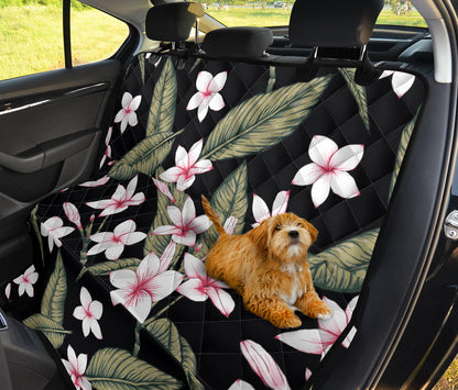 Plumeria Pattern Print Design PM021 Rear Dog  Seat Cover