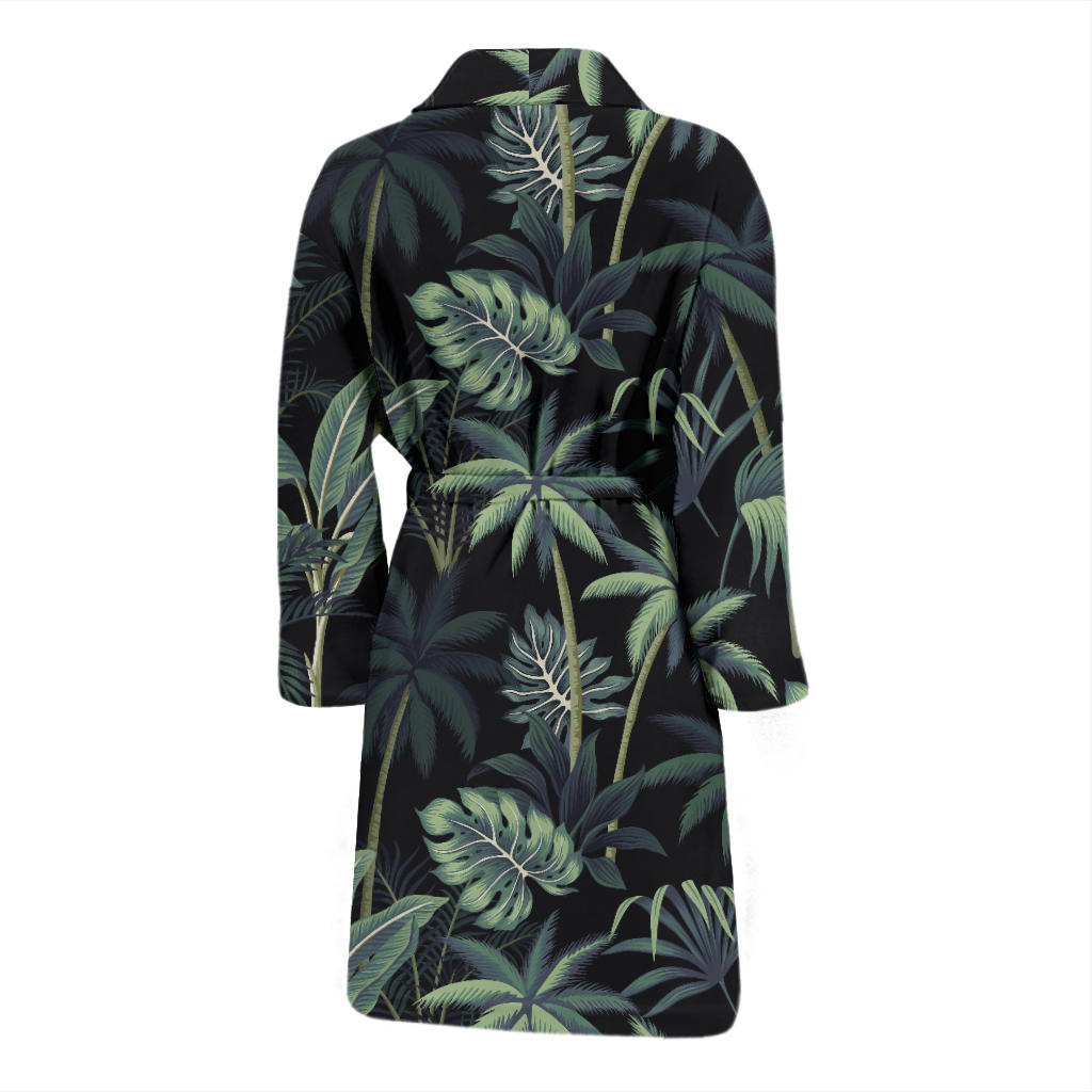 Rainforest Pattern Print Design RF02 Men Bathrobe