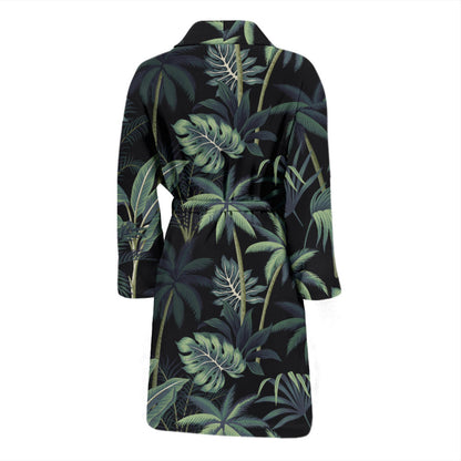 Rainforest Pattern Print Design RF02 Men Bathrobe
