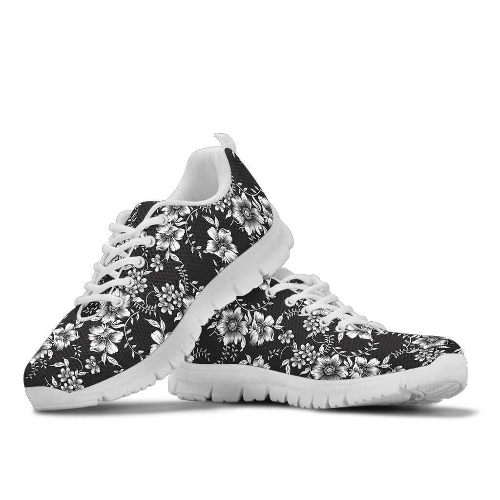 Gerberas Pattern Print Design GB02 Sneakers White Bottom Shoes