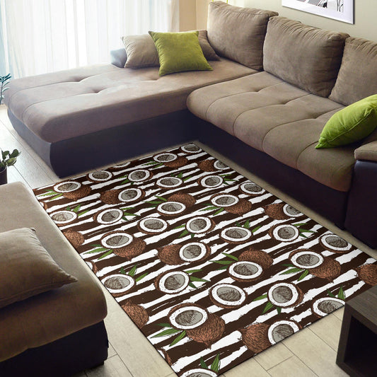Coconut Pattern Print Design CN04 Area Rugs