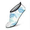 Sea Turtle Pattern Print Design T01 Aqua Water Shoes