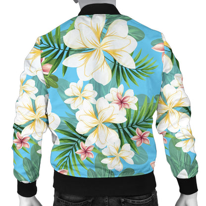 Plumeria Pattern Print Design PM028 Men Bomber Jacket