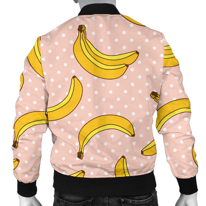 Banana Pattern Print Design BA06 Men Bomber Jacket