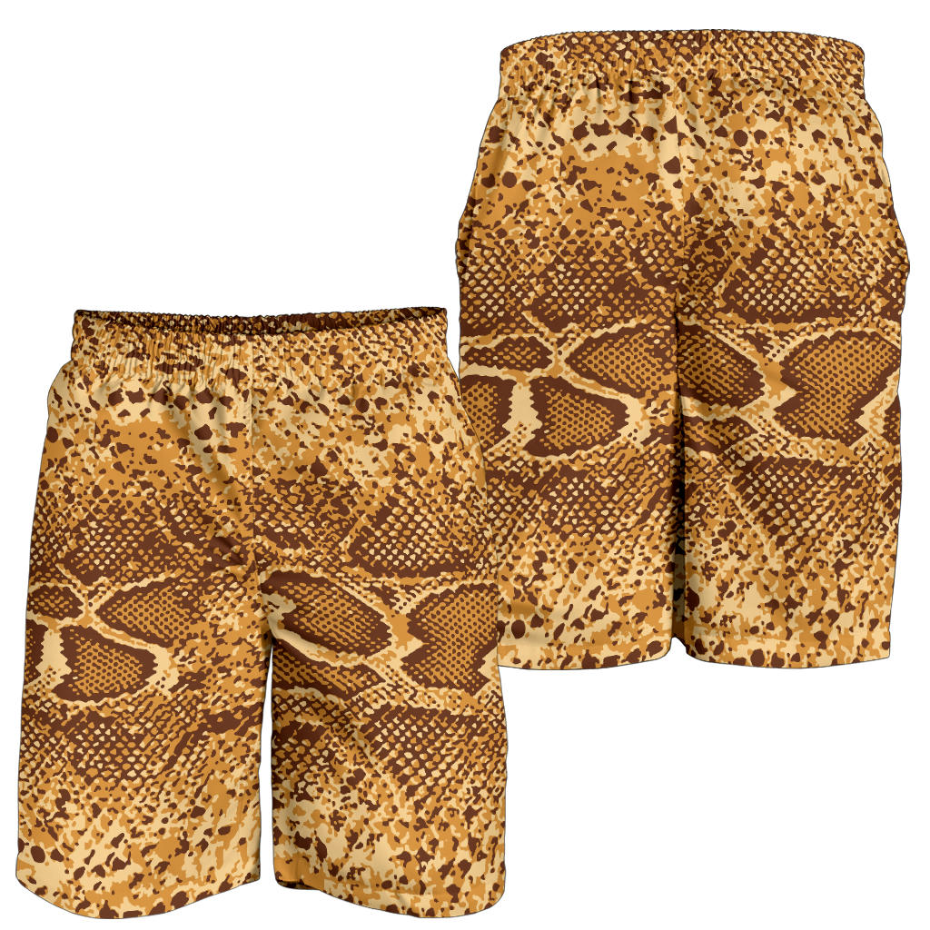 Python Brown Pattern Print Design A03 Mens Shorts