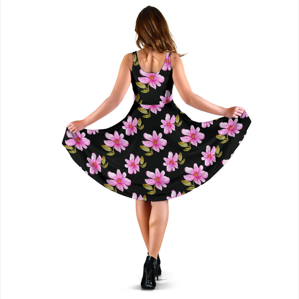 Magnolia Pattern Print Design MAG06 Midi Dress