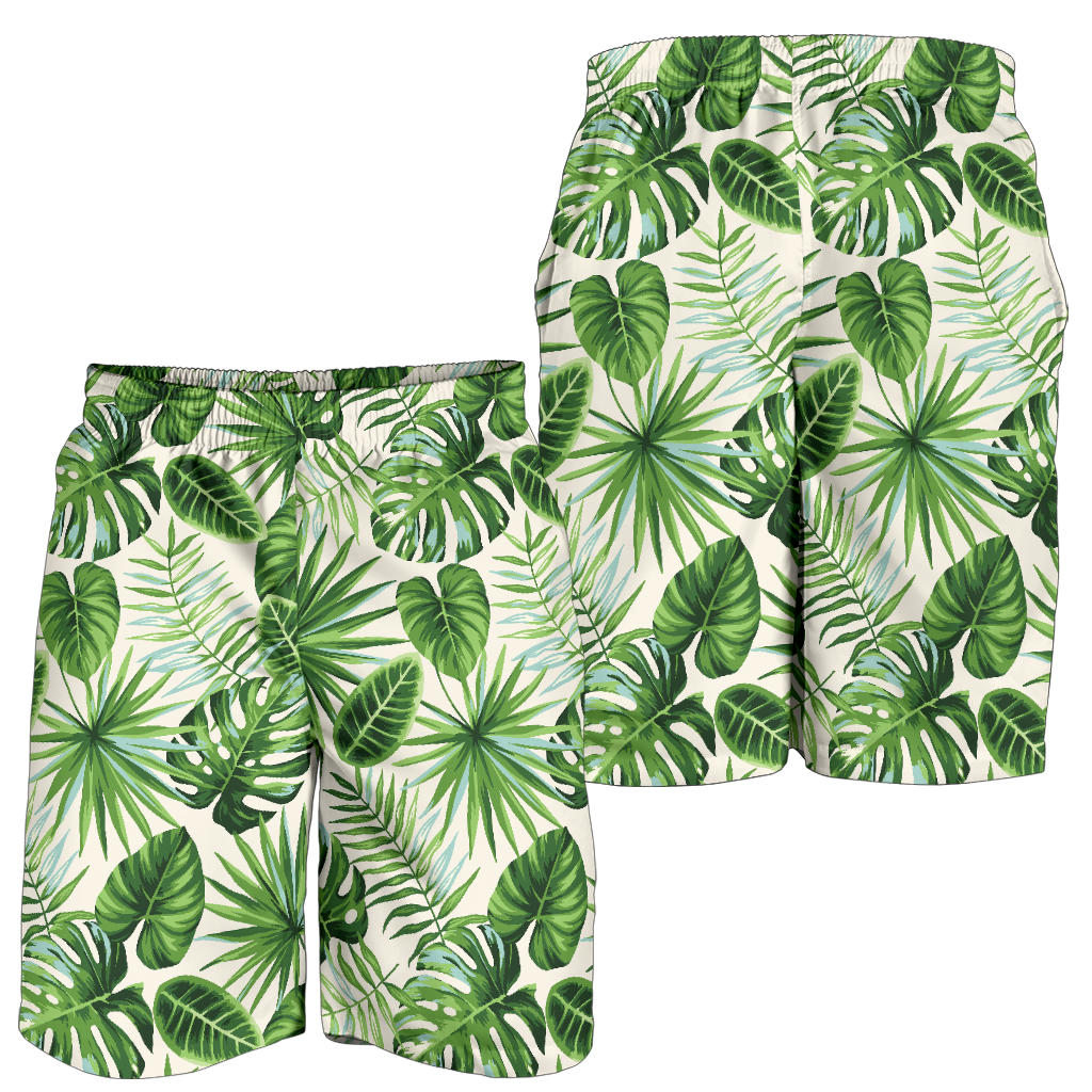 Palm Leaf Pattern Print Design A01 Mens Shorts