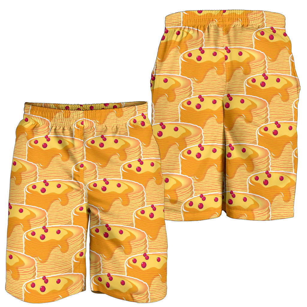 Pancake Pattern Print Design A04 Mens Shorts
