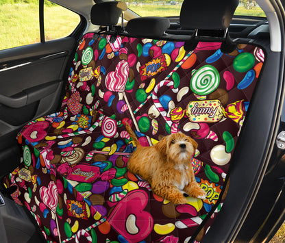 Candy Pattern Print Design CA02 Rear Dog  Seat Cover