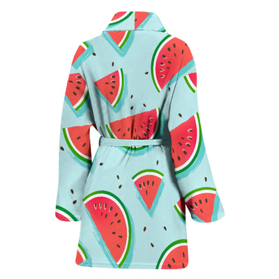 Watermelon Pattern Print Design WM03 Women Bathrobe