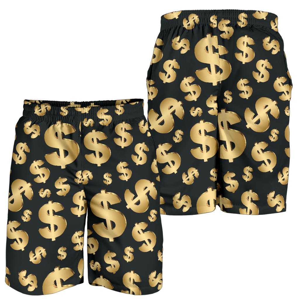 Dollar Pattern Print Design DO04 Mens Shorts
