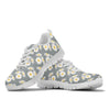 Daisy Pattern Print Design DS09 Sneakers White Bottom Shoes