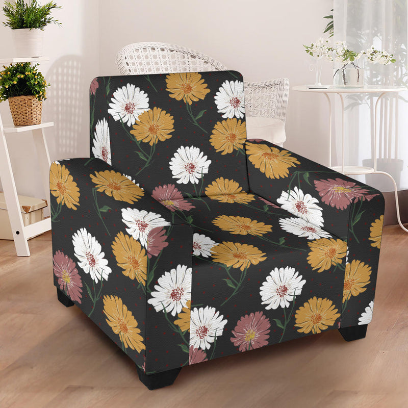 Daisy Pattern Print Design DS04 Armchair Slipcover