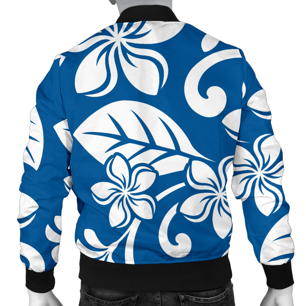 Plumeria Pattern Print Design PM013 Men Bomber Jacket