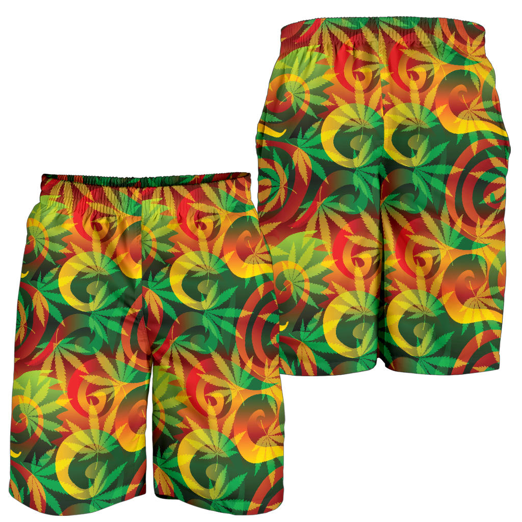 Rastafarian Pattern Print Design A01 Mens Shorts