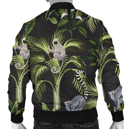 Rainforest Pattern Print Design RF05 Men Bomber Jacket